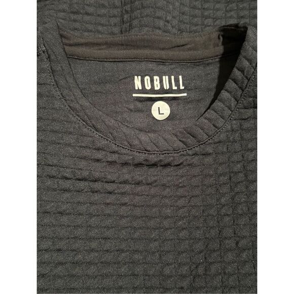 Nobull black textured pullover sweater L - Picture 3 of 6